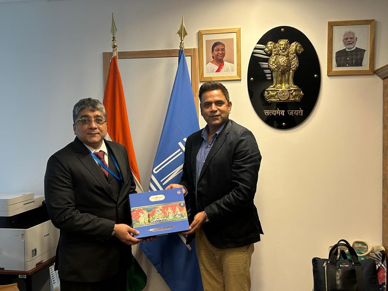 Celebrating India’s Spiritual Heritage: Shri Krishna Leela Collection Presented at Indian Embassy, Paris