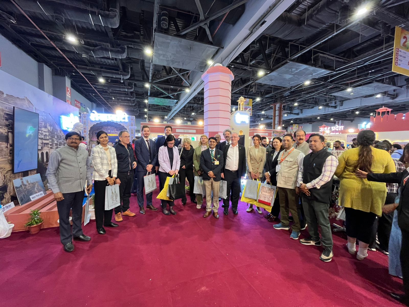 Rajasthan Pavilion Impresses Fairgoers at IITF; International Delegation Visits Stall Zones