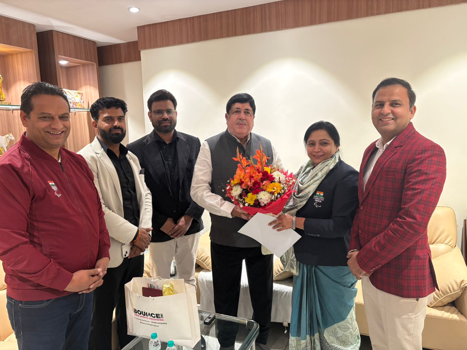 Delhi Paralympic Committee Appoints Former MP Dilipbhai Sanghani as Chief Patron